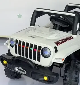Jipe Infantil Elétrico 12v Carrinho Controle Remoto Música Brinq Kids - Imagem 16