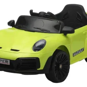 Carro Elétrico Infantil TURBO RSX 12V Controle Remoto Luzes Música Verde - Imagem 9