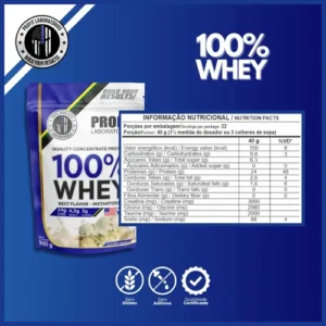 100% Whey Quality Concentrate Protein Refil 900g - Profit Sabor Leite Niño - Imagem 3