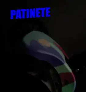 Patinete Scooter Dobrável Com Led Freio Bv0011 Mega Compras Azul - Imagem 2