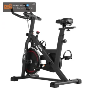 Bicicleta Ergométrica Para Spinning Mecanica 6kg Odin Fit Cor Preto e Vermelho - Imagem 1