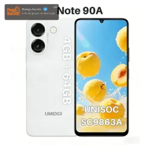 Celular Umidigi Note 90a 64gb 4gb Ram Cores Dual Sim Cor Branco Tela 6.75 5000mAh Elegante Ultimate - Imagem 1