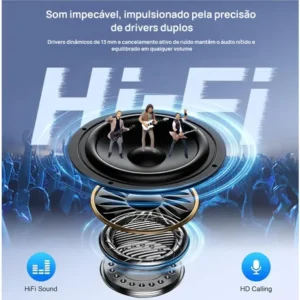 Fones De Ouvido Bluetooth Sem Fio Com Redução De Ruído Anc - Imagem 7