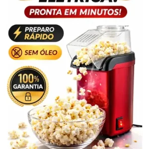 Pipoqueira Elétrica 110v Sem Óleo 1200w Ar Quente Saudável - Imagem 9