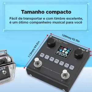 Pedal Multiefeitos M-Vave Blackbox Digital Para Guitarra Com Bluetooth - Imagem 4