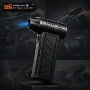 Mini Ventilador Soprador Ar Turbo 130000rpm Sem Fio Recarregável Usb 3 Níveis Jato Forte Portátil Multiuso Limpeza Teclado Carro Acende Churrasqueira Marca Davely - Imagem 1
