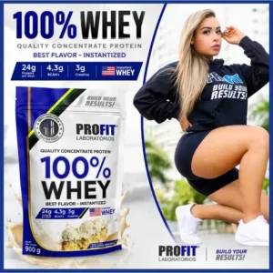 100% Whey Quality Concentrate Protein Refil 900g - Profit Sabor Leite Niño - Imagem 6