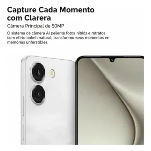 Celular Umidigi Note 90a 64gb 4gb Ram Cores Dual Sim Cor Branco Tela 6.75 5000mAh Elegante Ultimate - Imagem 8