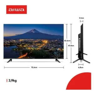 Smart TV AIWA 32” Android HD Borda Ultrafina HDR10 Dolby Áudio AWS-TV-32-BL-02-A - Imagem 10