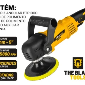 Politriz Angular Automotiva 5 Polegadas 1000w 2800-5800 Rpm Btp1000 The Black Tools - Imagem 7