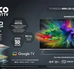 Smart Tv Philco 65 P65cga Qled Mini Led Quantum 4k Uhd Google Tv Wifi Bluetooth 110/220v - Imagem 3