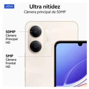 Smartphone Jovi Y21 5g 256gb, 4+4gb Ram, Câmera 50mp, Selfie 5mp, Mediatek D6300, Bateria 6500mah, Carregamento 44w - Azul - Imagem 5