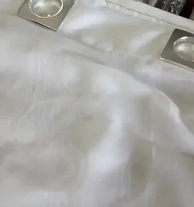 Cortina Blackout com voil para quarto e sala tamanho 4,00 x 2,70 na cor Branco Gelo - Imagem 2
