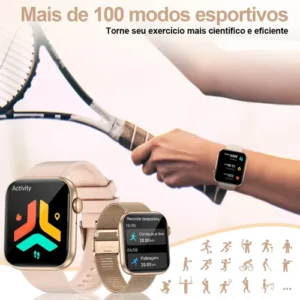 Relógios Inteligentes Feminino Smartwatch Esportivo Original - Imagem 6