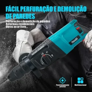 Martelete Perfurador Rompedor Professional 26mm 1300w Sds - Imagem 11