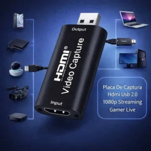 Placa De Captura Hdmi 4k Usb 1080p Full Hd Live Streaming Conversor Video Gamer Plug Play Dr Hank - Imagem 6