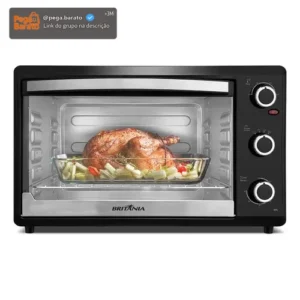 Forno Elétrico Britânia 44L Preto Dupla Resistência 1500W BFE44P 127V - Imagem 1