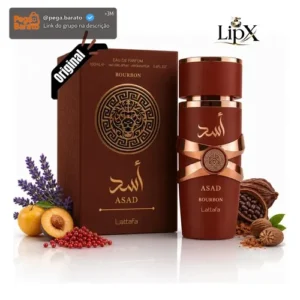 Perfume Árabe Asad Bourbon 100ml Lipx - Imagem 1