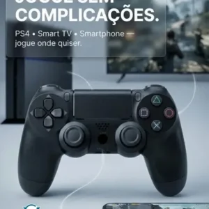 Controle Sem Fio Manete Bluetooth Joystick Para PS4 Tv Smart Samsung Pc Vídeo Game Celular com P2 Sngames - Imagem 6