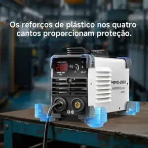 Máquina Inversora Solda Portatil Mma Eletrodo 220v Acessório - Imagem 8