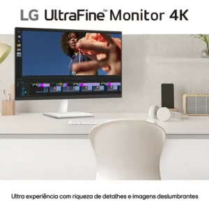 Monitor LG UltraFine™ - Tela IPS UHD 4K 27", HDR10, DCI-P3 90%, Dynamic Action Sync – 27US500-W - Imagem 4