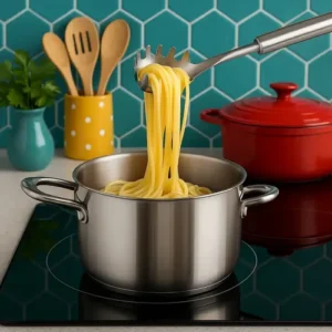 Kit 4 Utensílios Inox Cozinha Colher Concha Escumadeira - Imagem 7