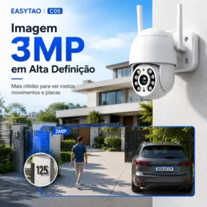 2 Câmera Segurança Ip Wifi Icsee Infravermelho Prova Dágua - Imagem 3