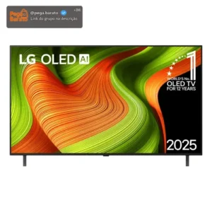 Smart TV LG OLED AI B5 4K 55 polegadas 2025 Processador α9 AI Ger 8 webOS 25 Cores Perfeitas. - Imagem 1