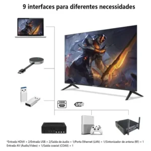 Smart Tv De 40 Weyon 40wdsnmx Com Tela Led Full Hd - Preto - Imagem 8