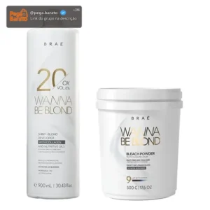 Braé Pó Descolorante 500g + Ox Wanna Be Blond 20 Vol 900ml - Imagem 1