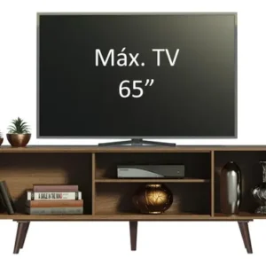 Rack Madesa Dubai Para Tv Até 65 Polegadas Com Pés Rustic - Imagem 4