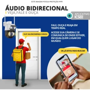 Câmera Segurança Ip Externa Wifi A28 App Icsee À Prova Dágua - Imagem 6