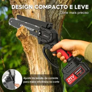 Mini Motosserra A Bateria 6 Pol Portatil Potente Brushless - Imagem 6