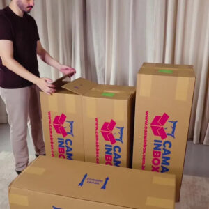 Sofá Evo. 2,70m Molas Ensacadas Com Chaise Esq. Cama Inbox - Imagem 2