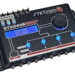 Processador de Áudio Digital Automotivo Stetsom STX2448 com Crossover e Equalizador - Imagem 3