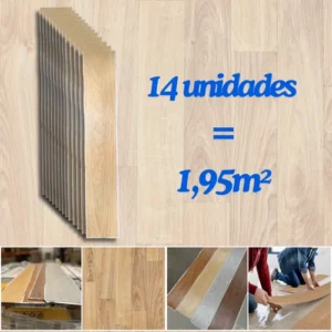 Piso Vinílico Autocolante Régua Adesiva Madeira 1,95m Pdeals - Imagem 7