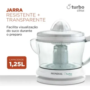 Espremedor Turbo Citrus, Mondial, 25W - E-01 - Imagem 3