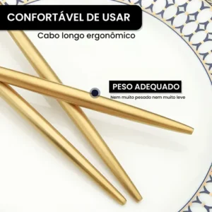 Kit Talheres 30 Peças Jogo De Talheres Inoxidável Faqueiro - Imagem 7
