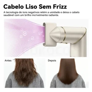 Secador De Cabelo Gokoco Com 7 Em 1 Escova Hot Air Styler Cor Palha - Imagem 11