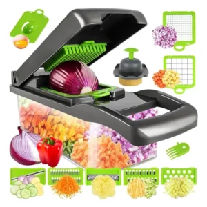 Cortador Picador Manual de Alimentos Ralador Fruta Legumes Cor Verde - Imagem 4