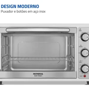 Forno Elétrico 52L Grand Family II, Mondial, Branco/Inox, 1800W FRN-52-W - Imagem 4