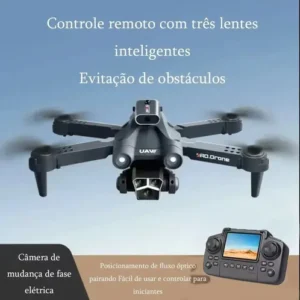 Drone M3 Tela Mini Portátil Com Dupla Câmera Dupla Wifi Hd Preto - Imagem 2