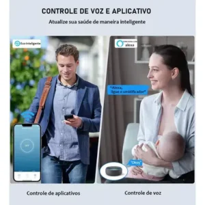Umidificador De Ar Ultrassônico 4000ml Lareira Chama Branco - Imagem 5