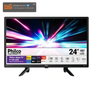 Smart TV de 24" Philco Roku TV PTV24G5YR2CP LED - Preto - Imagem 1