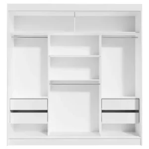 Guarda-roupa Casal Armário Quarto Reno Madesa 3 Portas De Correr Esp Branco 1095H91E - Imagem 10