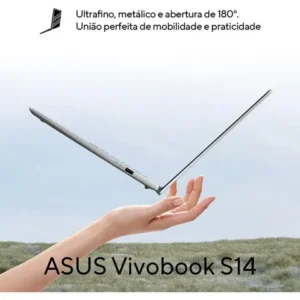 Notebook ASUS Vivobook IA PC S14 S3407CA Intel Core Ultra 5 225H 16GB Ram 1TB SSD Windows 11 Tela 14" LED FHD Gray - LY114W - Imagem 5