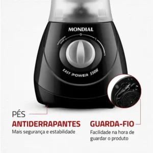 Liquidificador Easy Power Mondial 550W L-550-B - Imagem 7