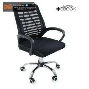 Cadeira De Escritório Esteirinha Mesh Giratória E Ergonômica - Imagem 1