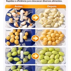 Descascador Elétrico De Alimentos Alho Legumes Frutas - Imagem 8