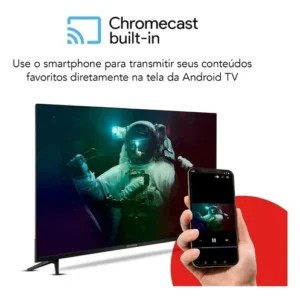 Smart TV AIWA 32” Android HD Borda Ultrafina HDR10 Dolby Áudio AWS-TV-32-BL-02-A - Imagem 8
